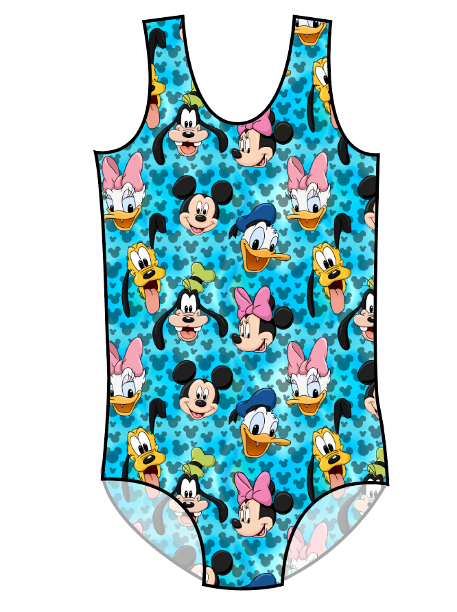 Mickey & Friends Swim Basic One Piece Swim Suit