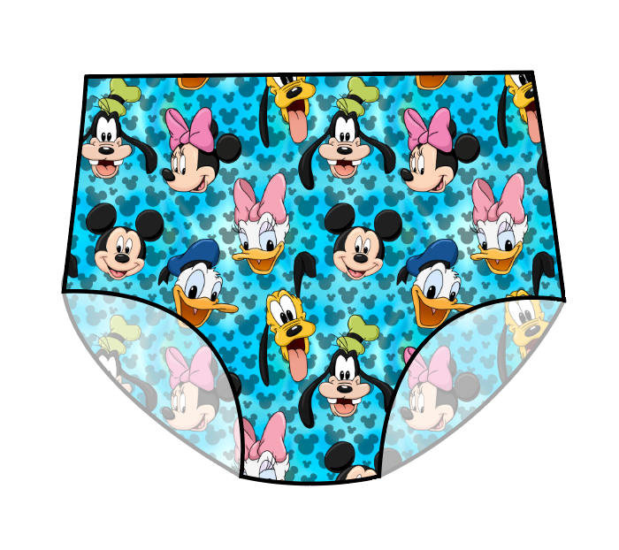 Mickey & Friends Swim High Waisted Swim Bottoms