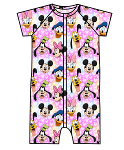 Minnie & Friends Swim One Piece Rashguard Suit