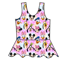 Load image into Gallery viewer, Minnie &amp; Friends Swim Peplum Swim Top