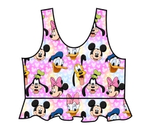 Load image into Gallery viewer, Minnie &amp; Friends Swim Peplum Swim Top