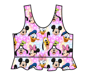 Minnie & Friends Swim Peplum Swim Top