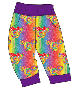 Rainbow Lollipops Ladies' Joggers and Jogger Shorts