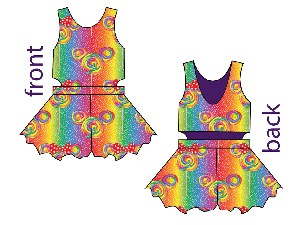 Rainbow Lollipops Kids Playsuit