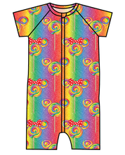 Load image into Gallery viewer, Rainbow Lollipops Swim One Piece Rashguard Suit