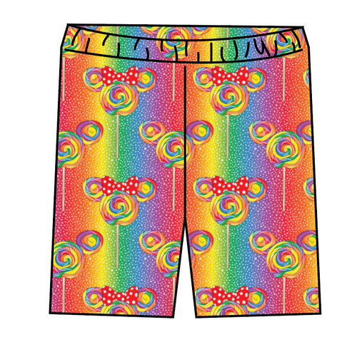 Rainbow Lollipops Swim Swim Shorts