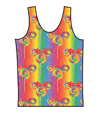 Load image into Gallery viewer, Rainbow Lollipops Swim Basic Swim Top