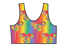 Load image into Gallery viewer, Rainbow Lollipops Swim Basic Swim Top