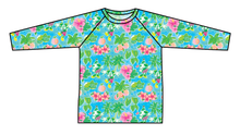 Load image into Gallery viewer, Neon Mouse Ears Swim Rash Guard Top