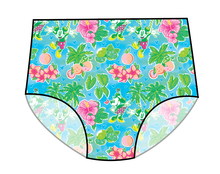 Load image into Gallery viewer, Neon Mouse Ears Swim High Waisted Swim Bottoms