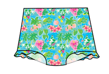 Load image into Gallery viewer, Neon Mouse Ears Swim High Waisted Swim Bottoms