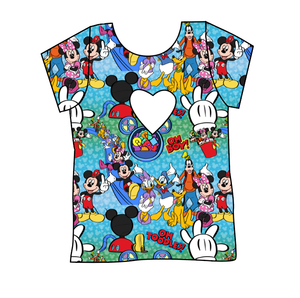 Clubhouse Pals Cambria Heart Back Tee