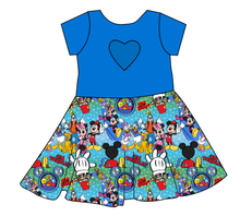 Load image into Gallery viewer, Clubhouse Pals Molly Heart Back Twirly Dress