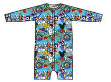 Load image into Gallery viewer, Clubhouse Pals Swim One Piece Rashguard Suit