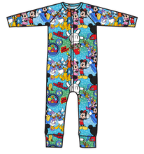 Load image into Gallery viewer, Clubhouse Pals Swim One Piece Rashguard Suit