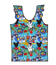 Load image into Gallery viewer, Clubhouse Pals Swim Ruffle Neck Swim Top