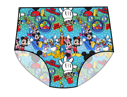 Clubhouse Pals Swim High Waisted Swim Bottoms