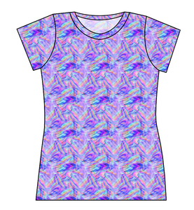 Rainbow Holo Marker Ladies' Basic Tee