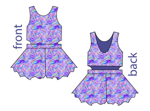 Rainbow Holo Marker Kids Playsuit