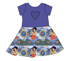 Load image into Gallery viewer, Loonette &amp; Molly Molly Heart Back Twirly Dress