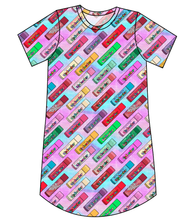 Load image into Gallery viewer, Lip Balms Ladies&#39; T-Shirt Dress