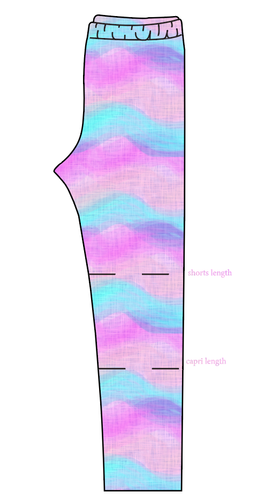 Candy Waves Basic Leggings