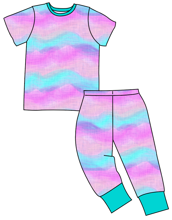 Candy Waves Basic Loungewear Set