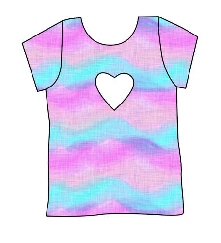 Candy Waves Cambria Heart Back Tee