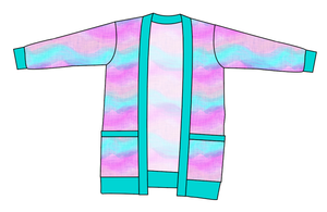 Candy Waves Kids Grandpa Cardigan