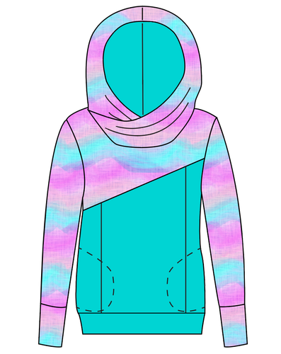 Candy Waves Ladies Hoodie