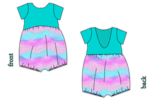 Load image into Gallery viewer, Candy Waves Low Back Romper and Bubble Romper