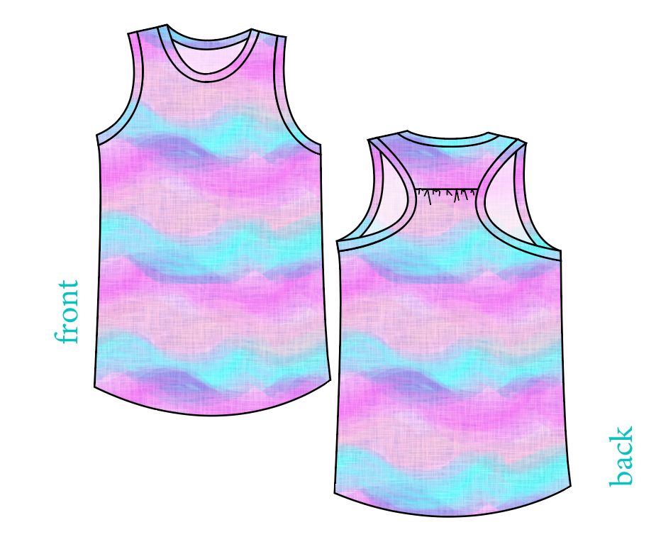 Candy Waves Summer Tank