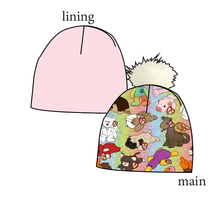 Load image into Gallery viewer, Classic Beanie Friends Slouchy Beanie (Reversible!)