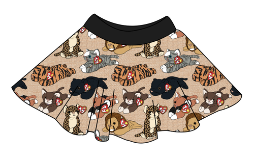 Meowsome Beanie Friends Circle Skirt