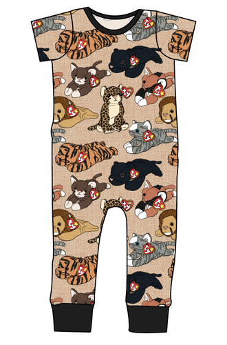 Meowsome Beanie Friends Emmett Pants And Shorts T-Shirt Romper