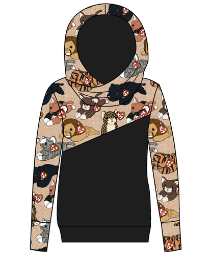 Meowsome Beanie Friends Ladies Hoodie