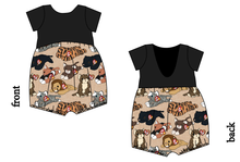 Load image into Gallery viewer, Meowsome Beanie Friends Low Back Romper and Bubble Romper