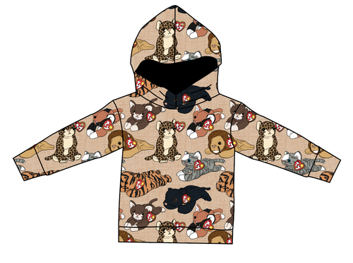 Meowsome Beanie Friends Oversized Hoodie