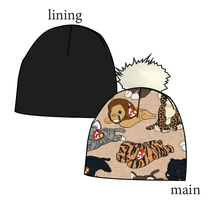 Load image into Gallery viewer, Meowsome Beanie Friends Slouchy Beanie (Reversible!)