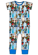 Load image into Gallery viewer, Playground Pals Bennett Pants and Shorts Length T-Shirt Romper