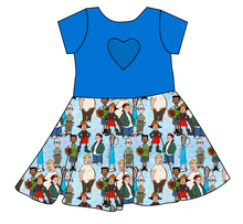 Load image into Gallery viewer, Playground Pals Molly Heart Back Twirly Dress