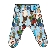 Load image into Gallery viewer, Playground Pals Newborn Footed Pants