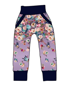 Floral Ombre Beanpole Pants And Shorts