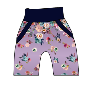 Floral Ombre Beanpole Pants And Shorts