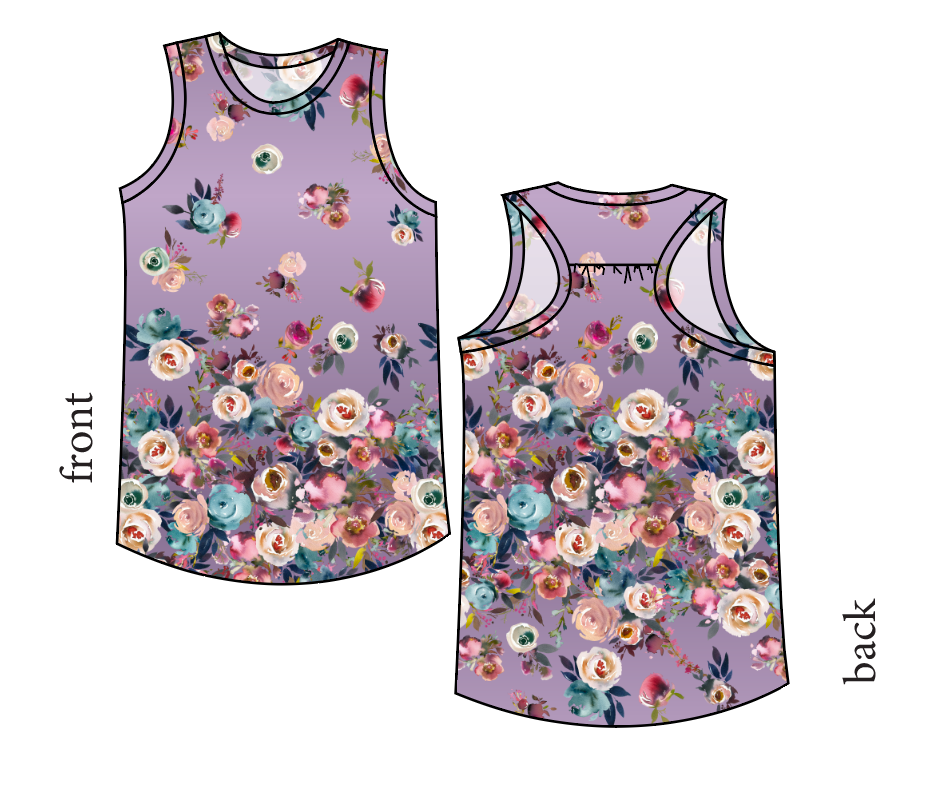 Floral Ombre Summer Tank