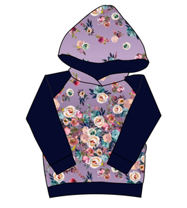 Floral Ombre Classic Hoodie (or Crewneck)