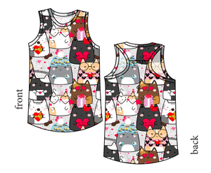 Valentine Cats Summer Tank