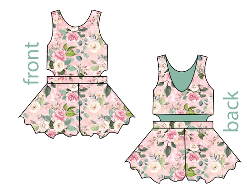 Perfectly Pastel Floral Kids Playsuit