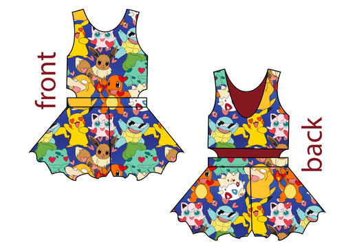 Poke Love Kids Playsuit