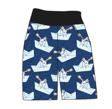 Load image into Gallery viewer, Blue Paper Boat Bunnies Mens&#39; Joggers and Jogger Shorts